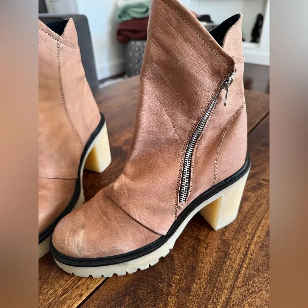 Free People Jack Zip Ankle Boots Size US 7.5